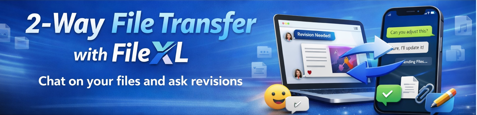 Secure File Transfer and WhatsApp Saver. 2-Way File Transfer.